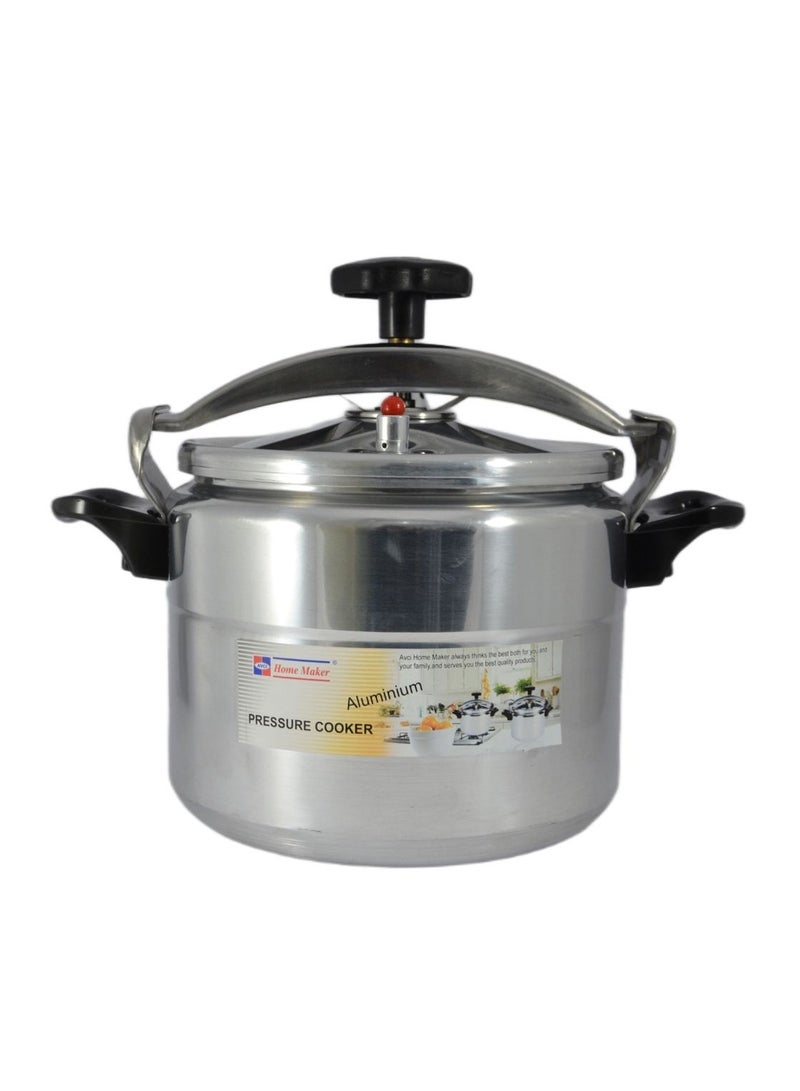 Aluminium Pressure Cooker 24cm - 8 Liter Capacity - Silver
