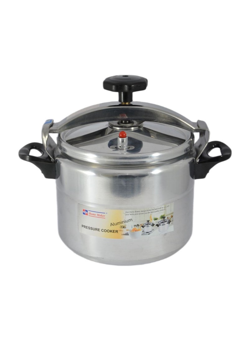 Aluminium Pressure Cooker 24cm - 8 Liter Capacity - Silver