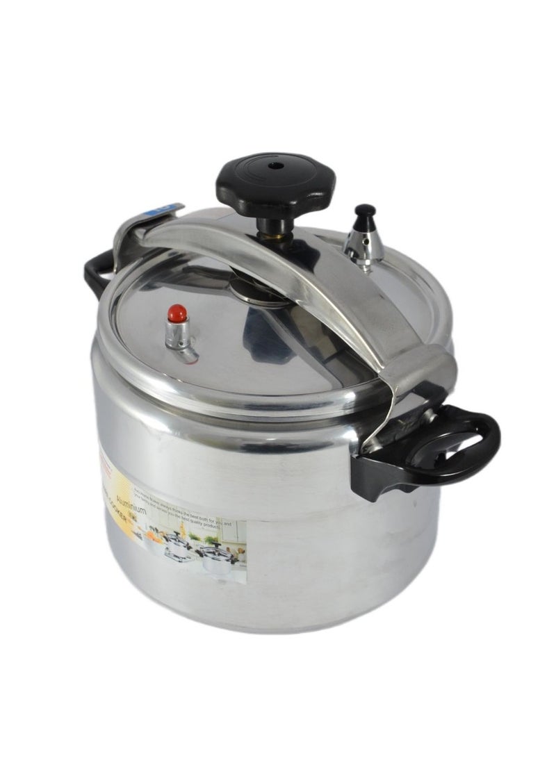 Aluminium Pressure Cooker 24cm - 8 Liter Capacity - Silver