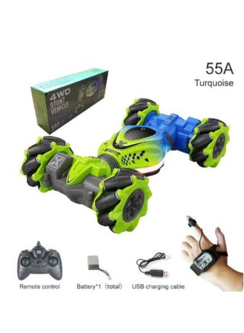 4WD RC Car Toy 2.4G RC Watch Gesture Sensor Rotating Rotation Stunt Drift Vehicle Toy for Children