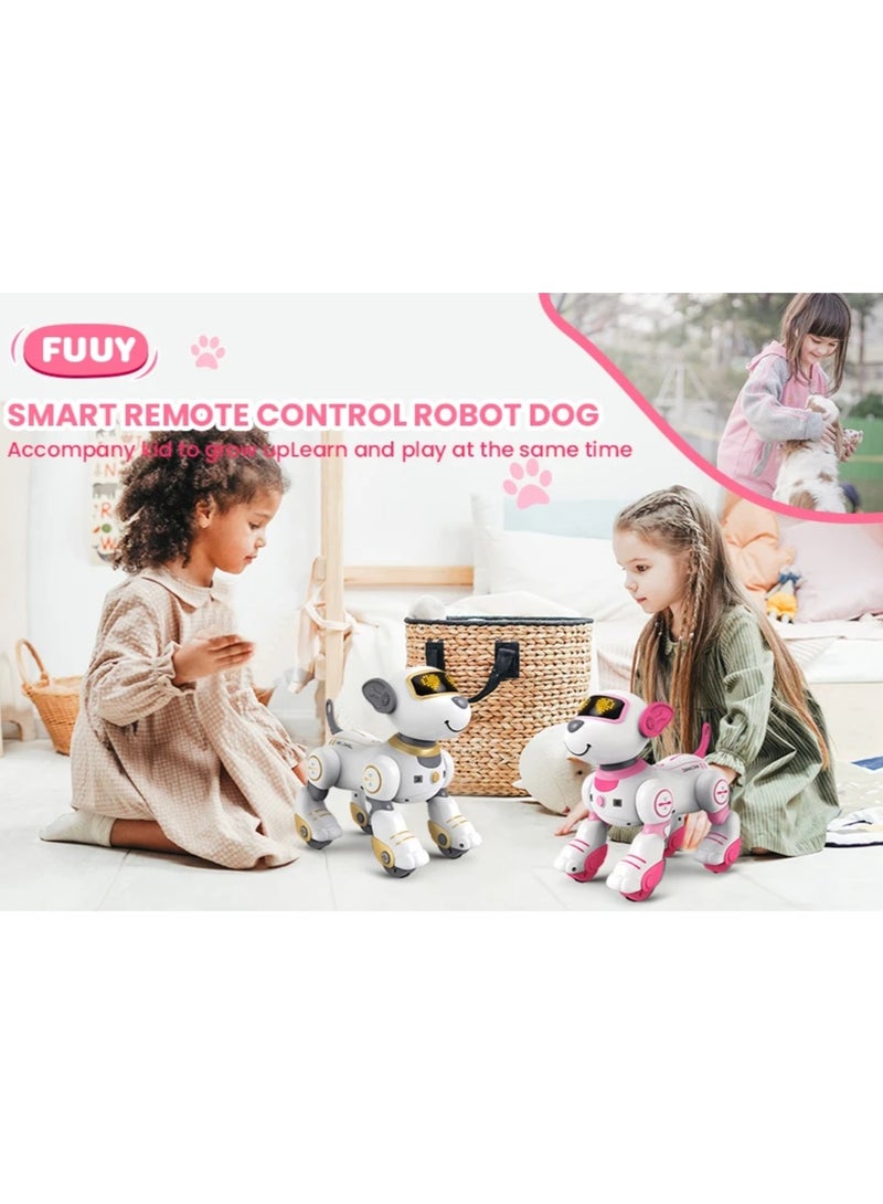 Programmable Smart Interactive Dog Stunt Robot with Remote Control Touch Function Singing Dancing Walking Smart Toy