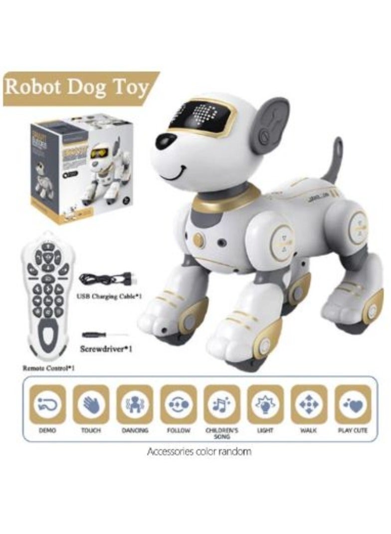 Programmable Smart Interactive Dog Stunt Robot with Remote Control Touch Function Singing Dancing Walking Smart Toy
