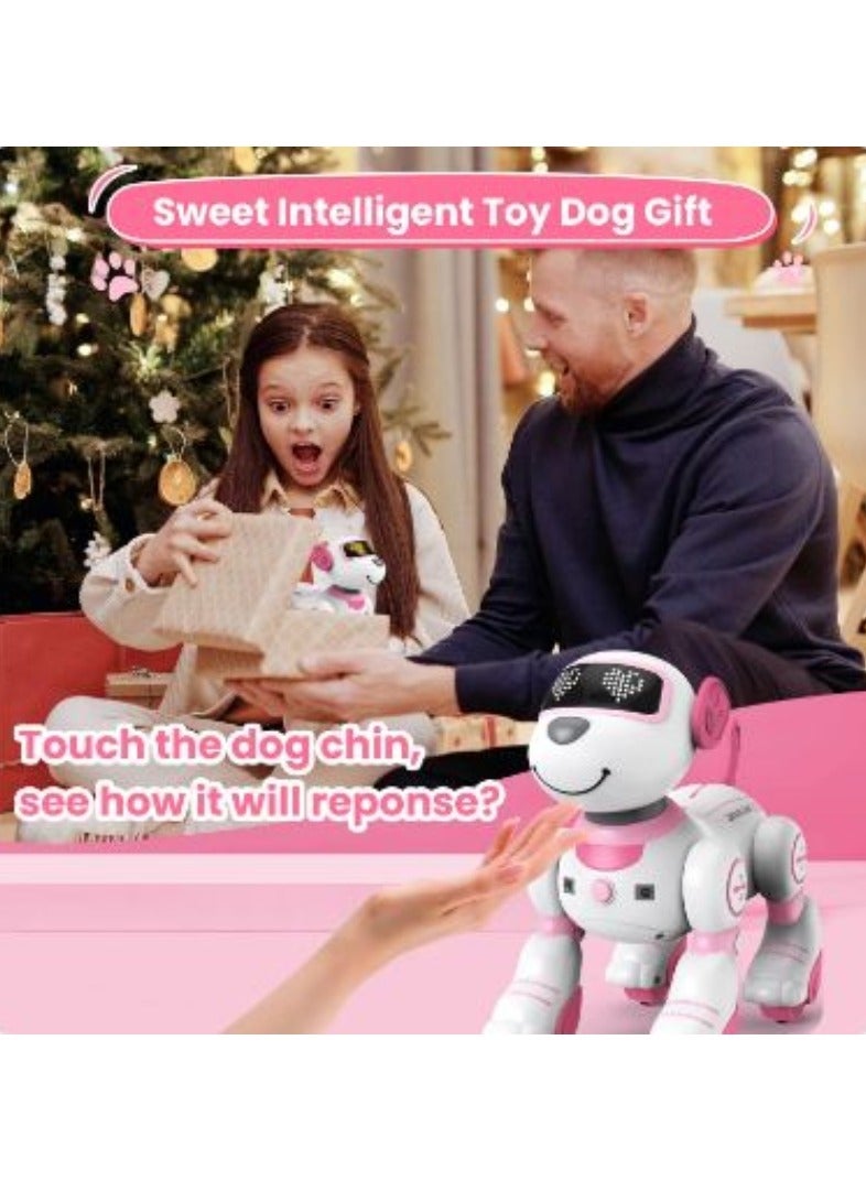 Programmable Smart Interactive Dog Stunt Robot with Remote Control Touch Function Singing Dancing Walking Smart Toy