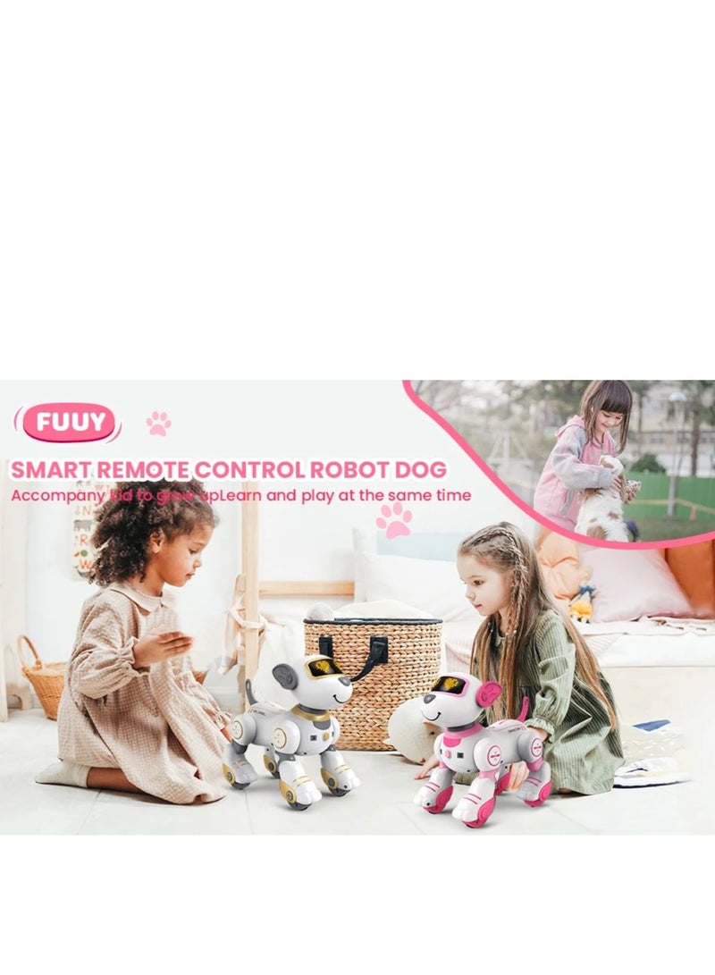 Programmable Smart Interactive Dog Stunt Robot with Remote Control Touch Function Singing Dancing Walking Smart Toy