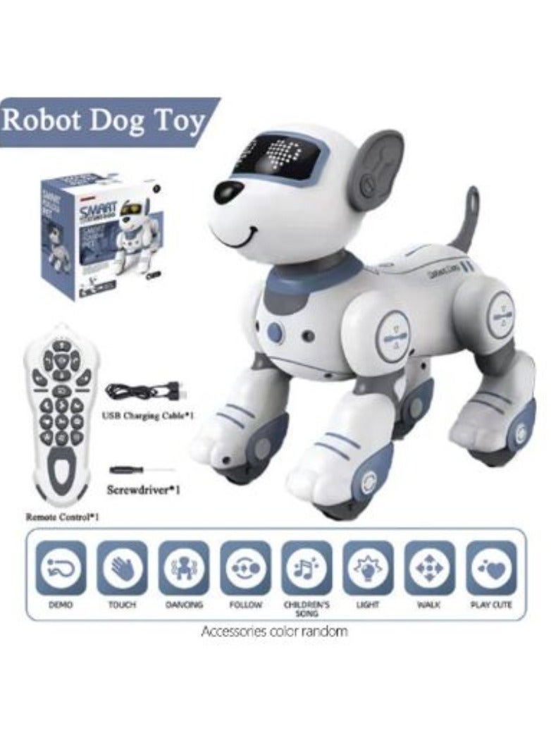 Programmable Smart Interactive Dog Stunt Robot with Remote Control Touch Function Singing Dancing Walking Smart Toy