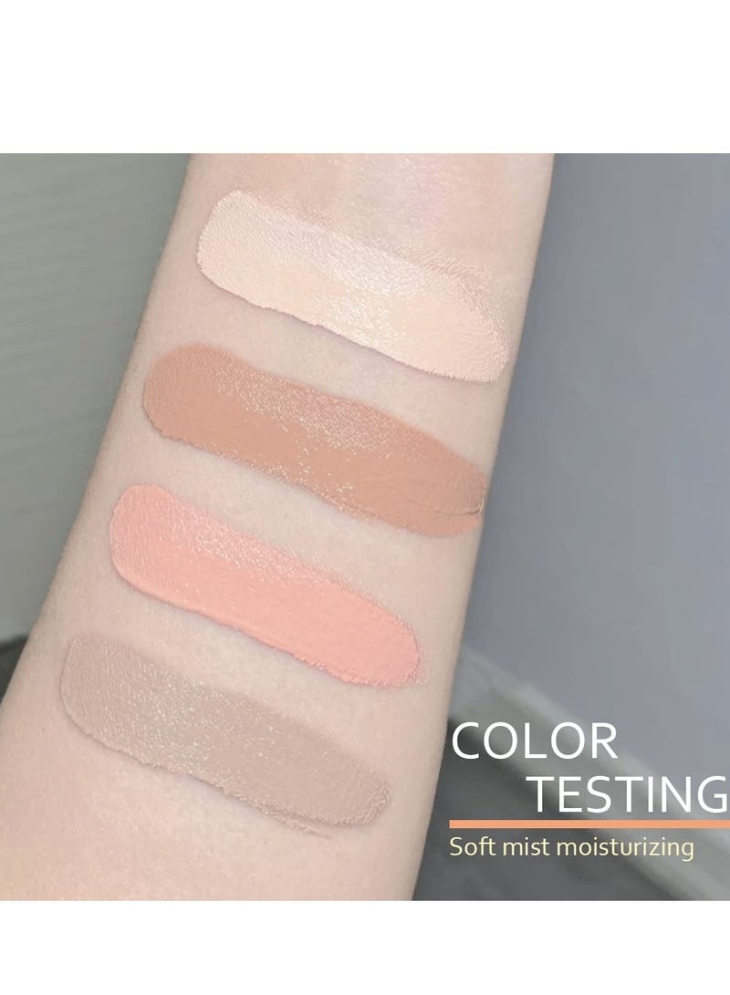 Cream Contour Powder Concealer, 4 Color Makeup Palette Kit Eyeshadow for Mature Skin Peach Dark Color, Corrector Full Face Professional Color Correcting Conceal Imperfections Spots Acne and Dark Circl