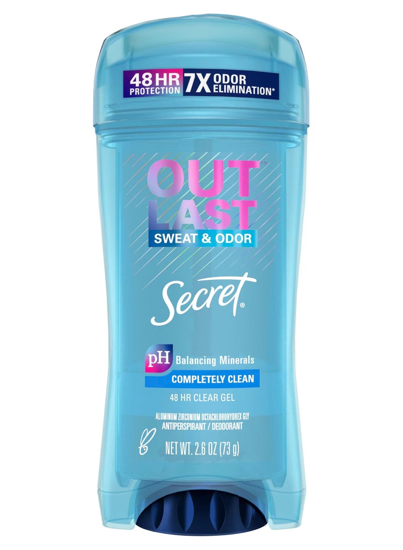 Out Last Antiperspirant Deodorant Invisible Solid Completely Clean 73 G