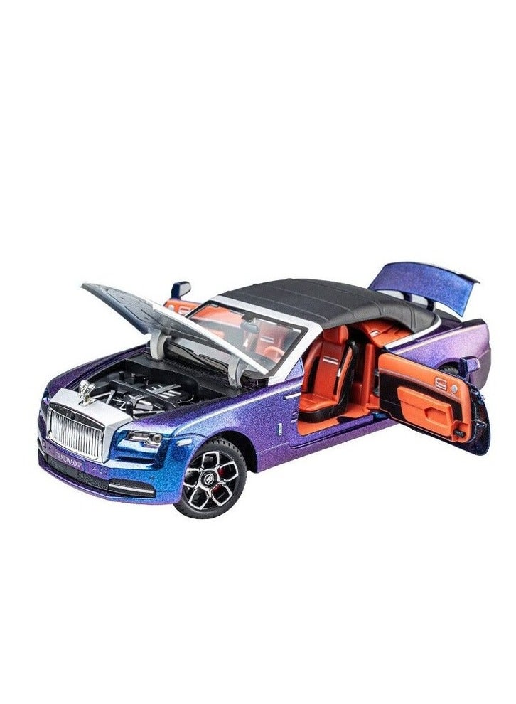 rolls Royce Casting Model Car with 2 Doors Smooth Sunroof 1/24