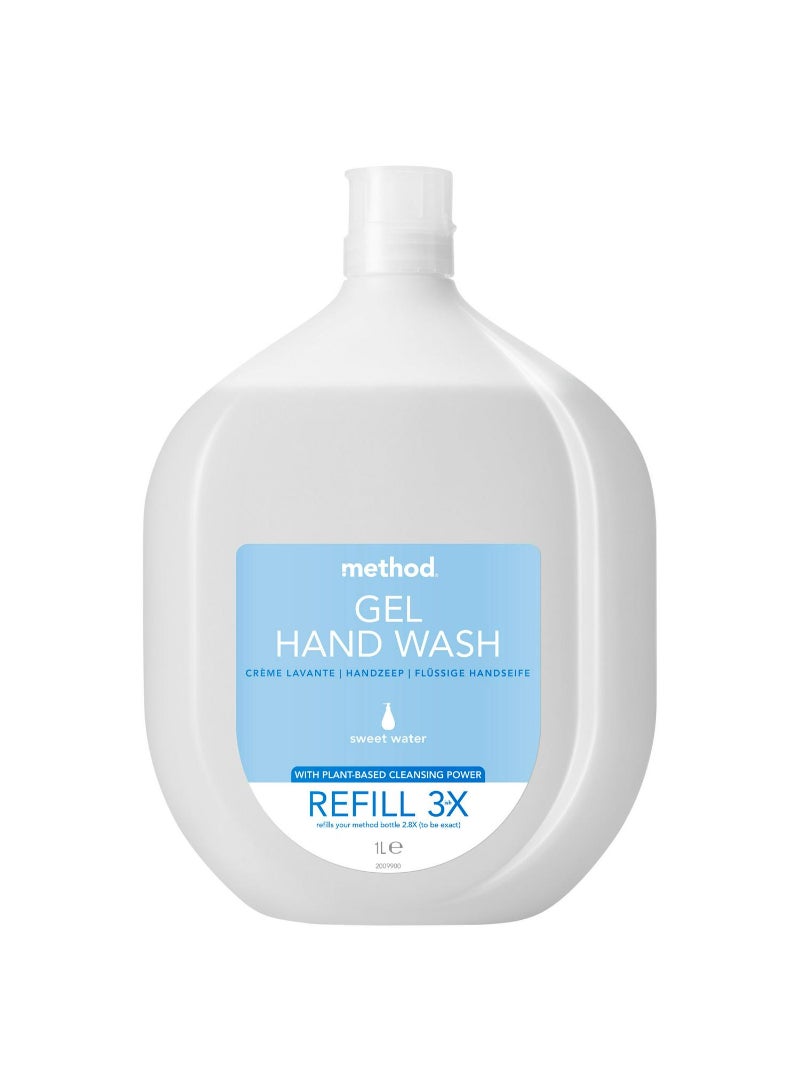 Method Gel Hand Wash Refill, Sweet Water 1L