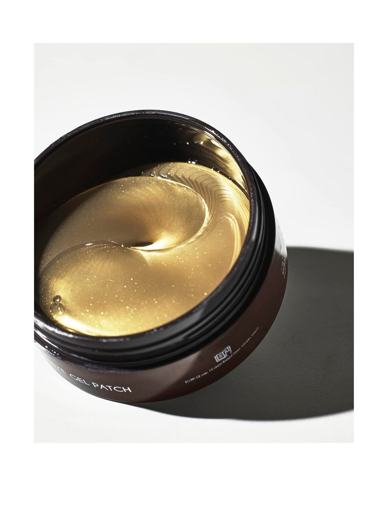 MIZON 24K Gold and Snail Mucin Hydrogel Under Eye Patches for Puffy Eyes Dark Circles Moisturizing Fine Lines Korean Skincare (30 Pairs)