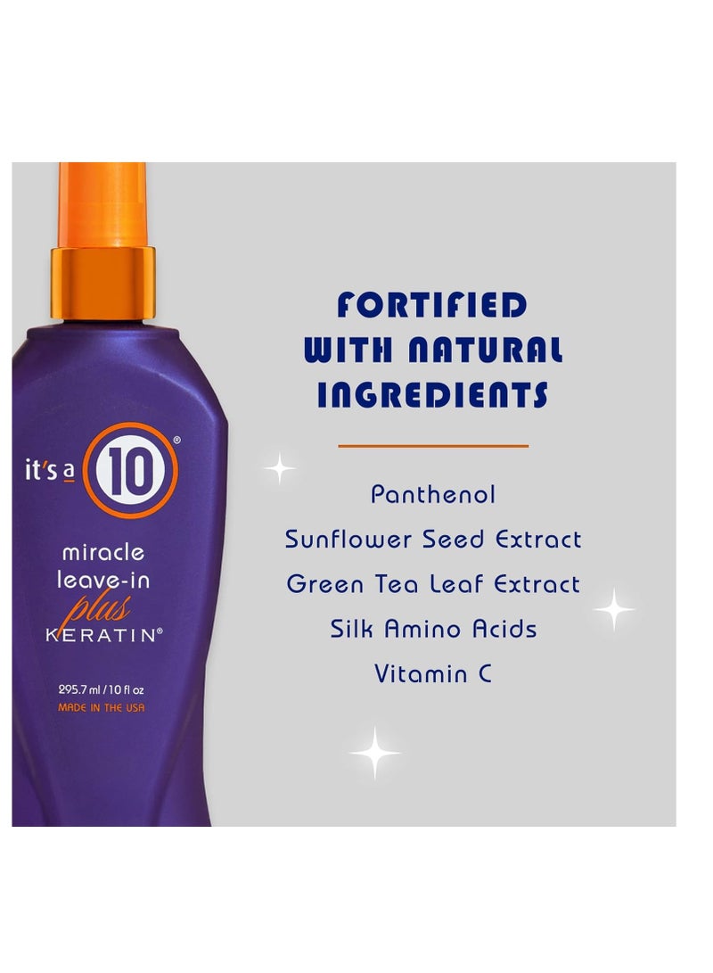 It's a 10 Haircare Miracle Leave-In Plus Keratin, 10 Fl. Oz (Pack of 1)