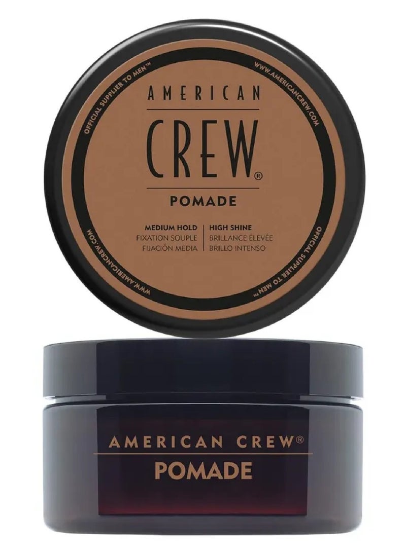 Hair Styling New Crew Classic Pomade, Medium Hold, High Shine, Perfect For Curly Hair For Styling, 50g