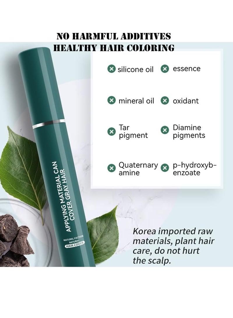 One Day Hair Dyeing Cream, Plant Hair Dye Essence, Fruit Essence Hair Dyeing Comb, Hair Dye for Gray Hair Coverage, Dyeing Cream For Men and Women All Hair Types - Black