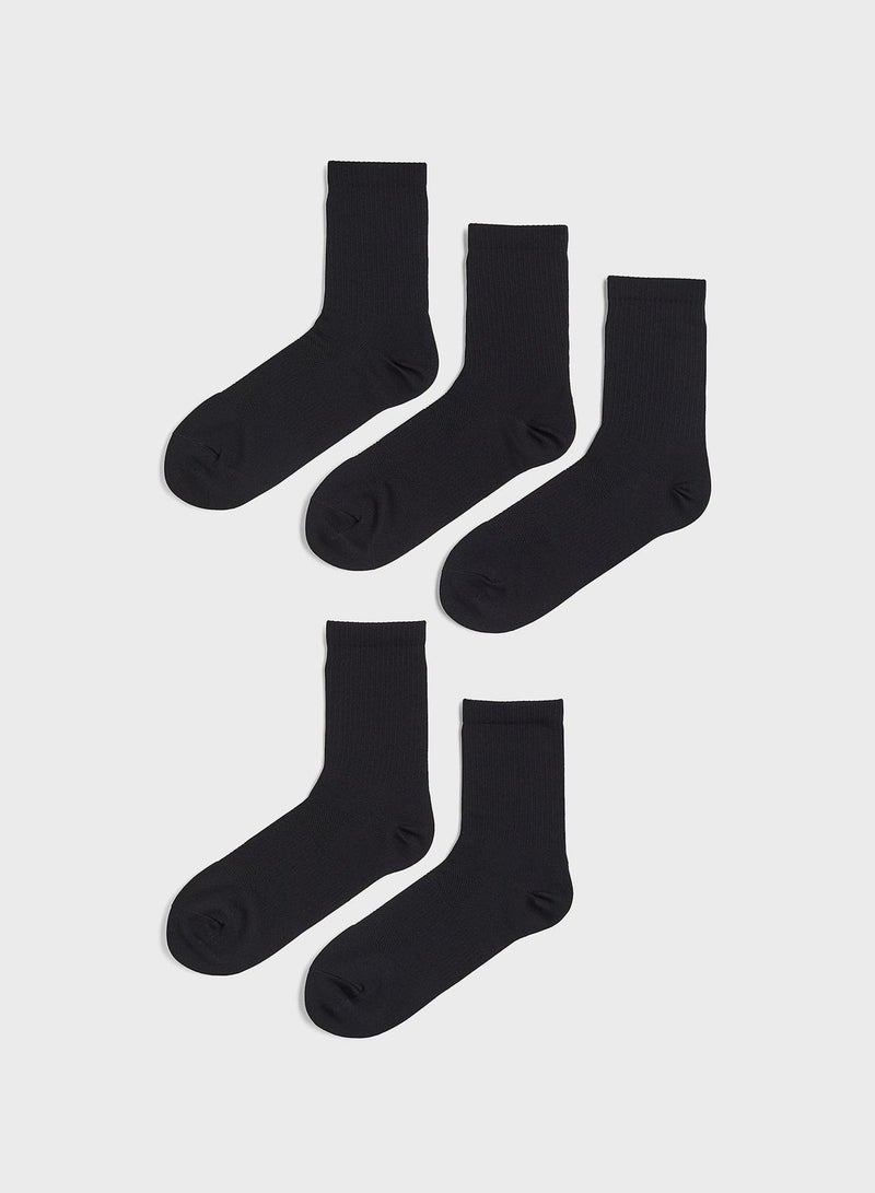 5 Pack Crew Socks