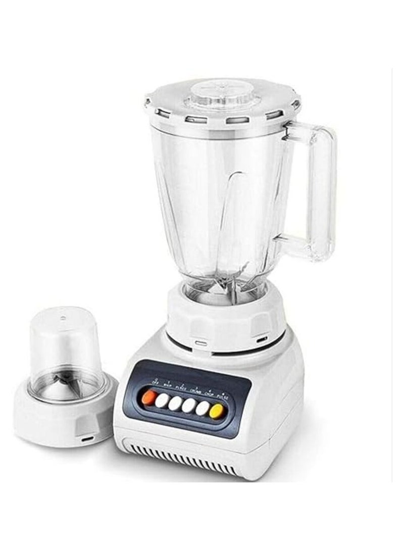 2 in 1 Blender - Stainless Steel Blades, 4 Speed Control with Pulse | Over Heat Protection, Powerful Copper Motor| Ice Crusher, Chopper, Coffee Grinder