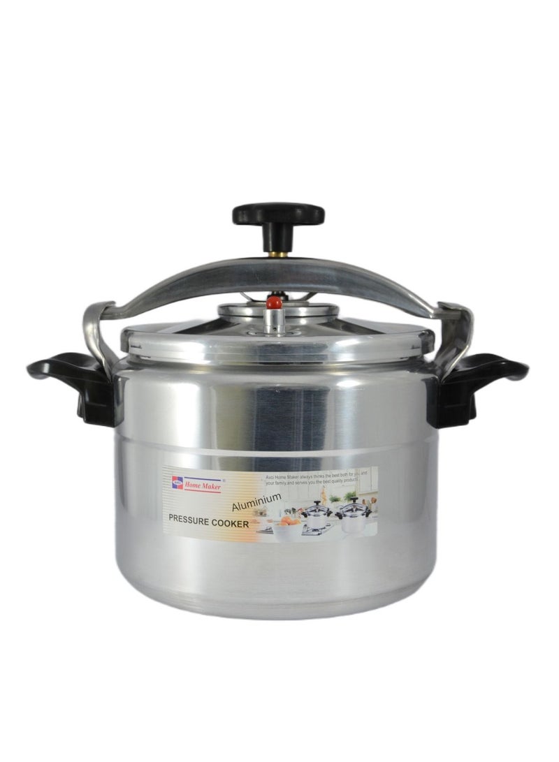 Aluminium Pressure Cooker 30cm - 15 Liter Capacity - Silver