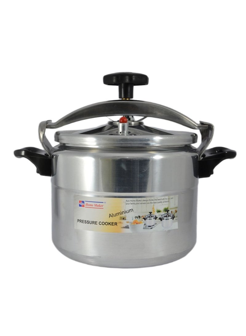 Aluminium Pressure Cooker 28cm - 12 Liter Capacity - Silver