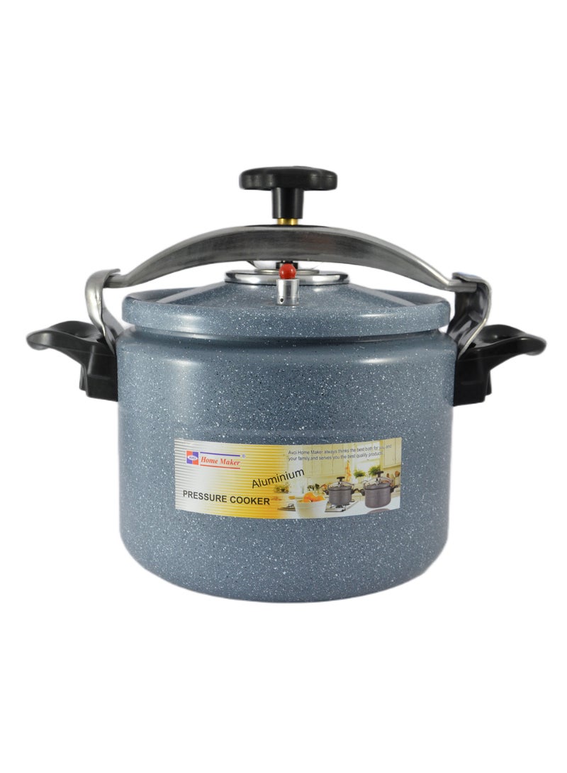 Ceramic Coating Aluminium Pressure Cooker with Induction Base - 28cm - 12 Liter Capacity - Grey