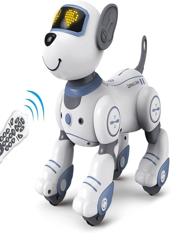Smart Robot Remote Control Robot Dog Toy,Programmable Smart Robot Dog for Kid 5-7,Interactive Dancing Walking Singing Stunt Robot Dog Toy