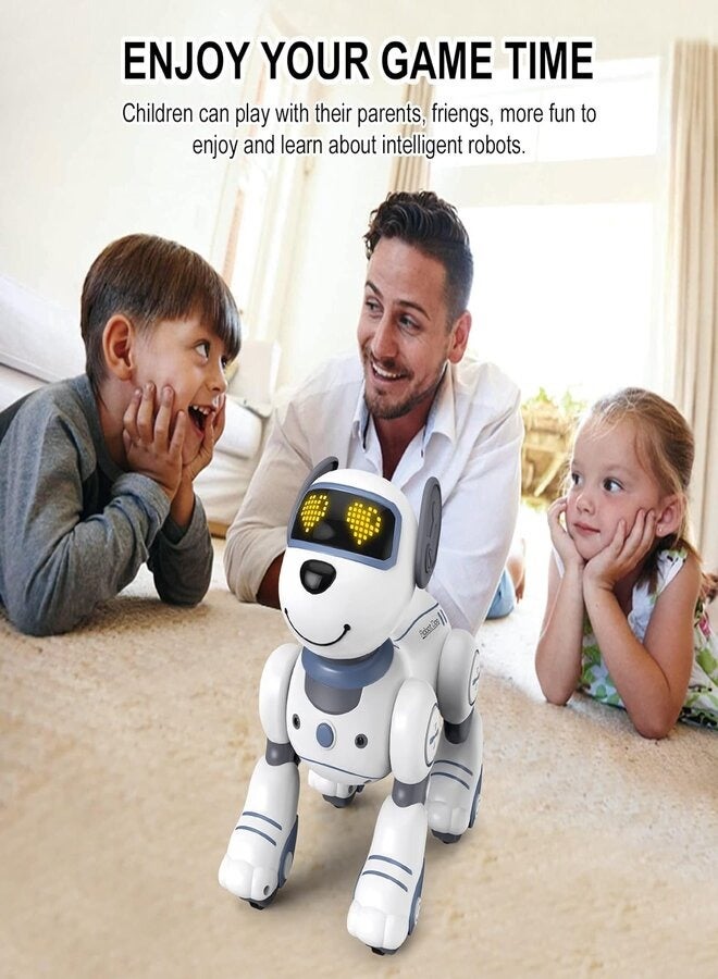 Smart Robot Remote Control Robot Dog Toy,Programmable Smart Robot Dog for Kid 5-7,Interactive Dancing Walking Singing Stunt Robot Dog Toy