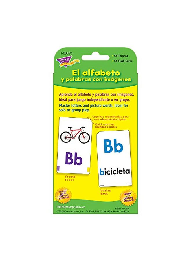 Alphabet And Picture Pocket Flash Cards T-23023