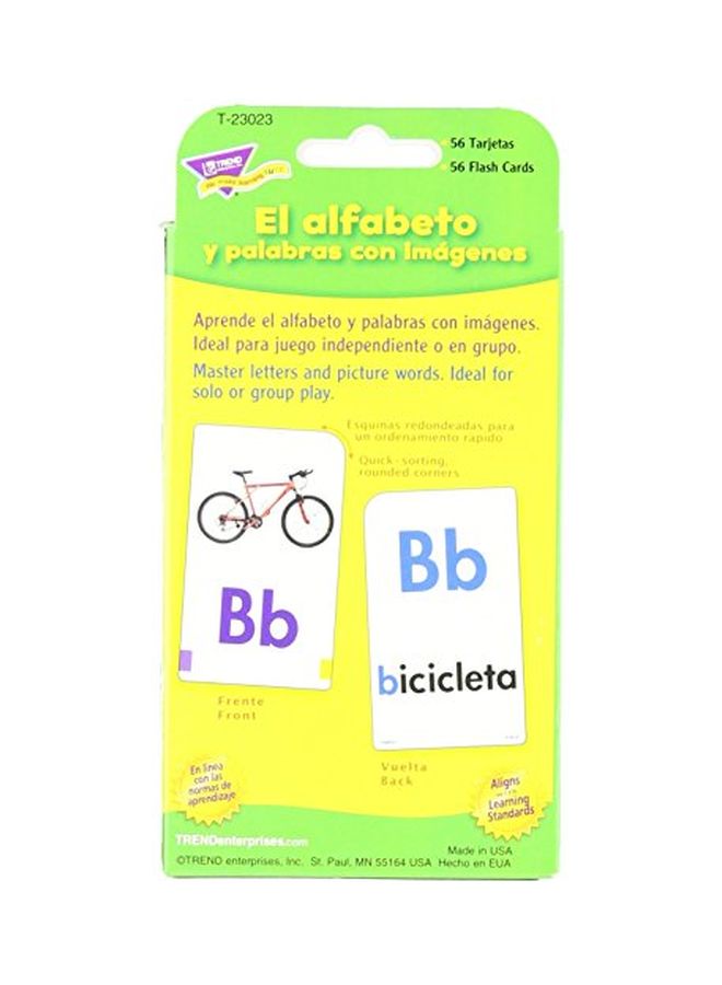 Alphabet And Picture Pocket Flash Cards T-23023
