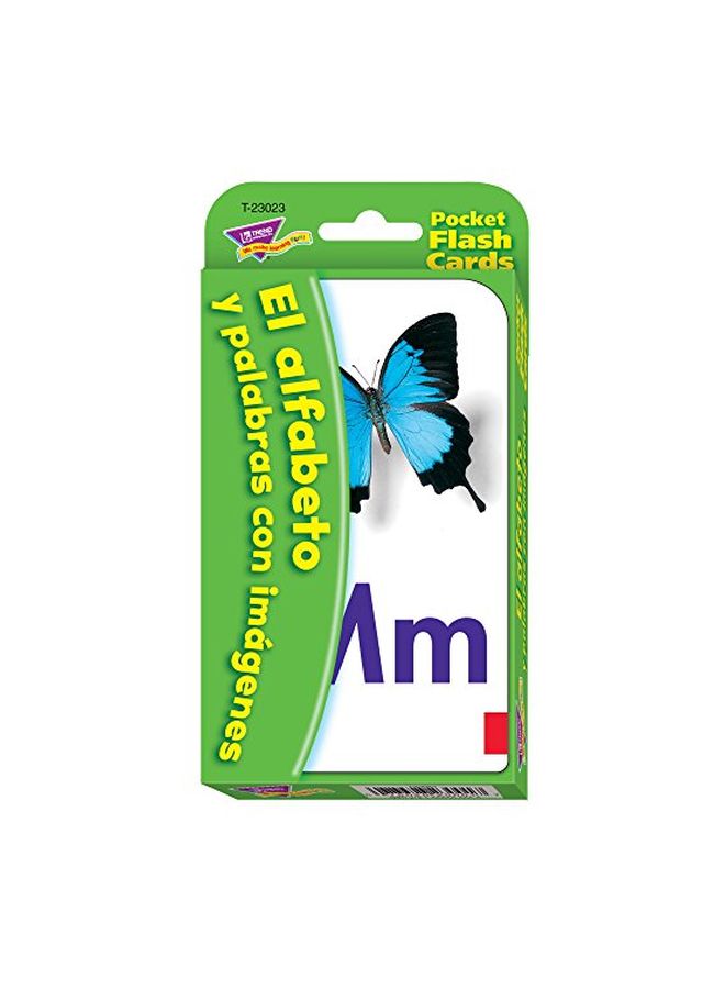 Alphabet And Picture Pocket Flash Cards T-23023