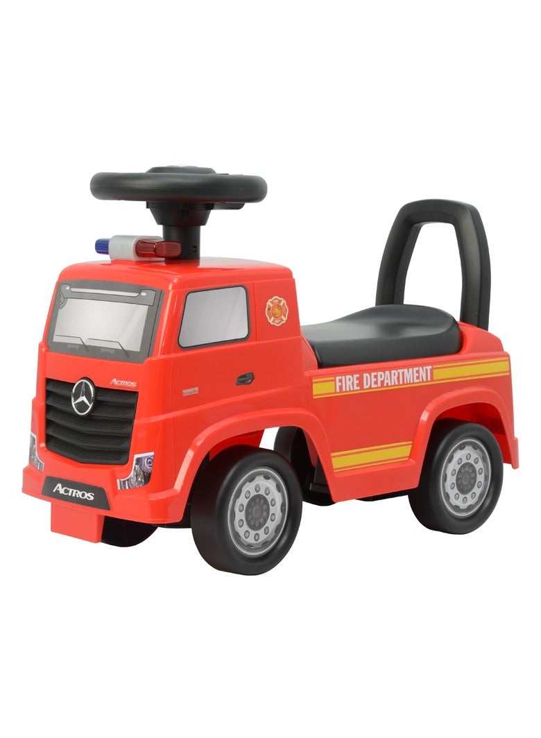 Mercedes-Benz Actros Ride on Police Push Car - Red