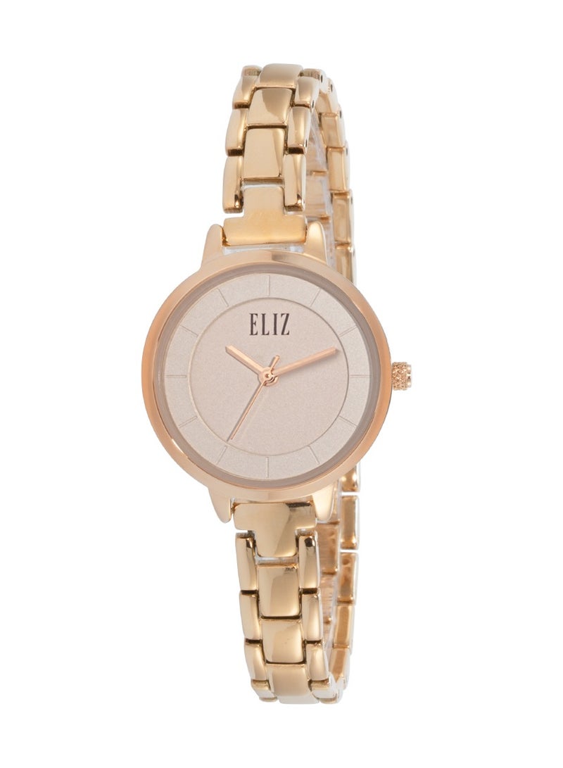 ELIZ ES8816L2RPR Metal Case and Bracelet 3-Hands Women's Watch