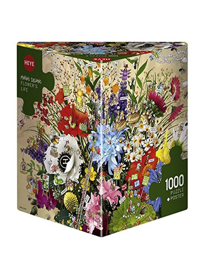 1000-Piece Flower's Life Marino Degano Floral Jigsaw Puzzle