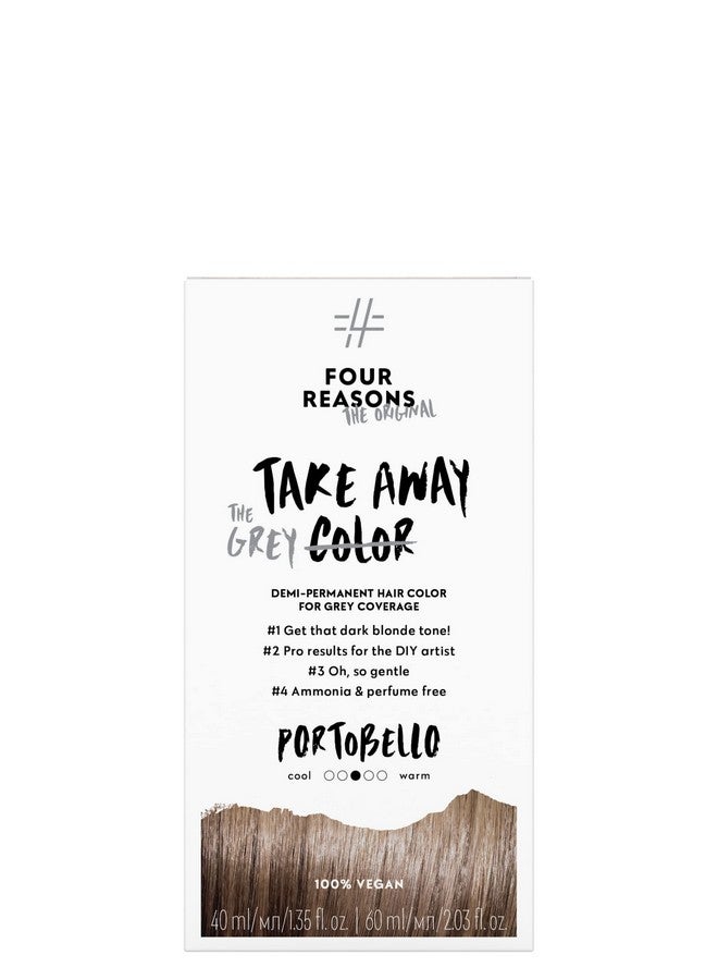 Original Takeaway Color Portobello 7.0 Demipermanent Hair Color Ammoniafree And Fragrancefree Hair Dye With Gray Coverage 100% Vegan & Cruelty Free