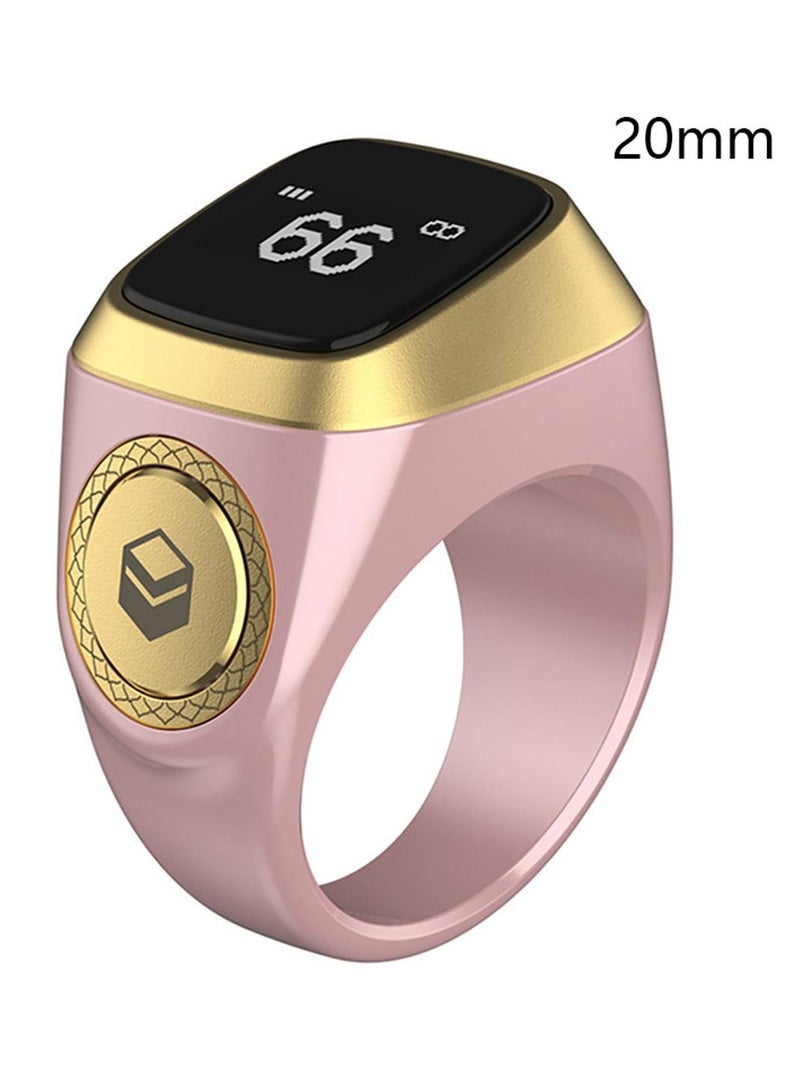 20MM Smart Tasbih Plastic Zikr Lite Ring Pink