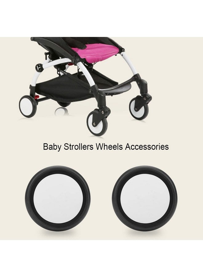 Baby Stroller Wheel Tool Stroller Wheel Durable Wear Resistant For Yoyo For Kiddopotamus For Chbaby For Yoya(A Pair Of Rear Wheels)