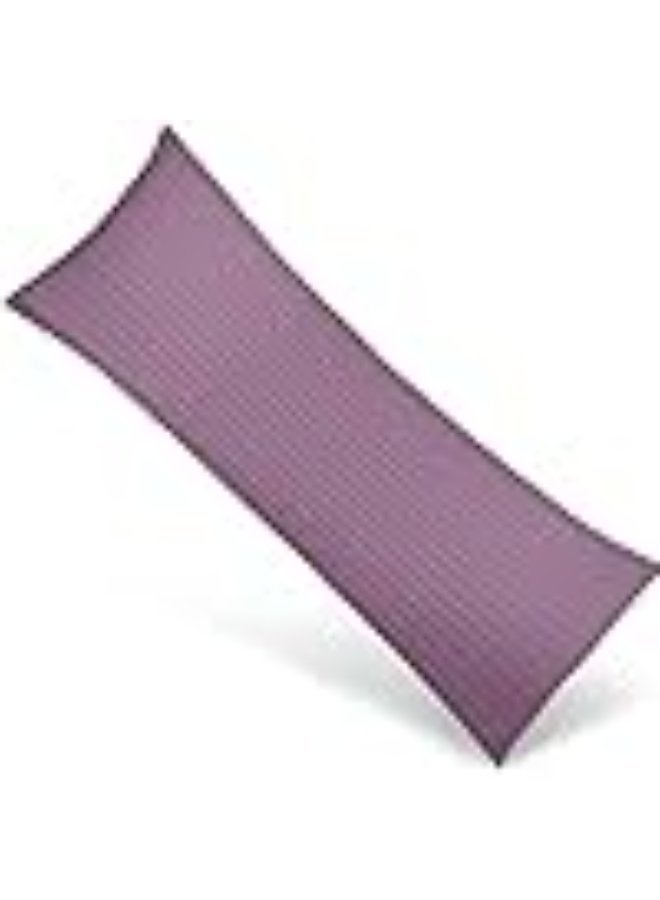 PAUL SODA Full Body 1cm Stripe Long Pillow, Luxury & Soft Down Alternative Pillow for Adults, Ideal for Side Sleepers, 100% Polyester 85GSM Microfiber, 45x120 cm, Purple