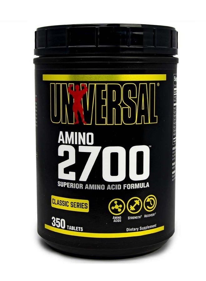 Universal Nutrition Amino 2700, 350 Tablets, Reduce Recovery Time,