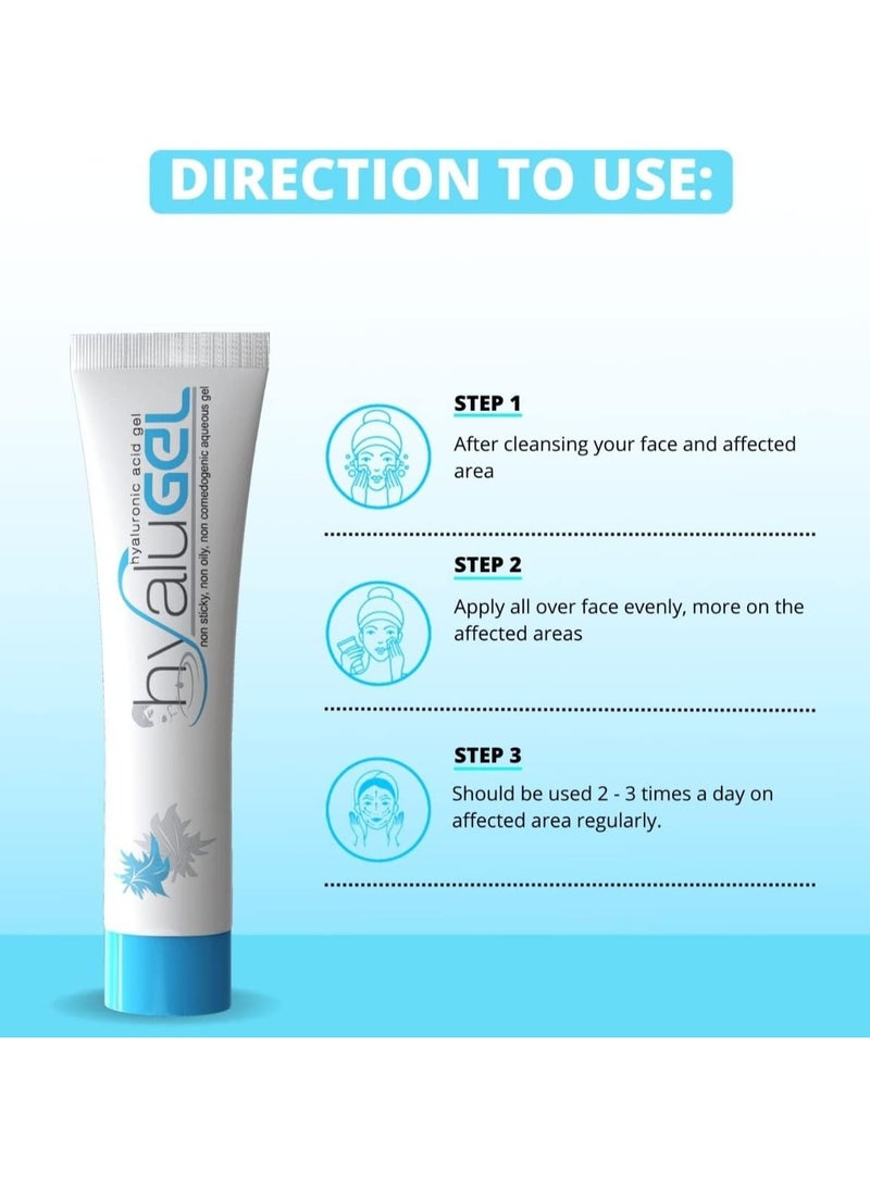 Hyalugel Moisturizing Hyaluronic Acid Gel 30g