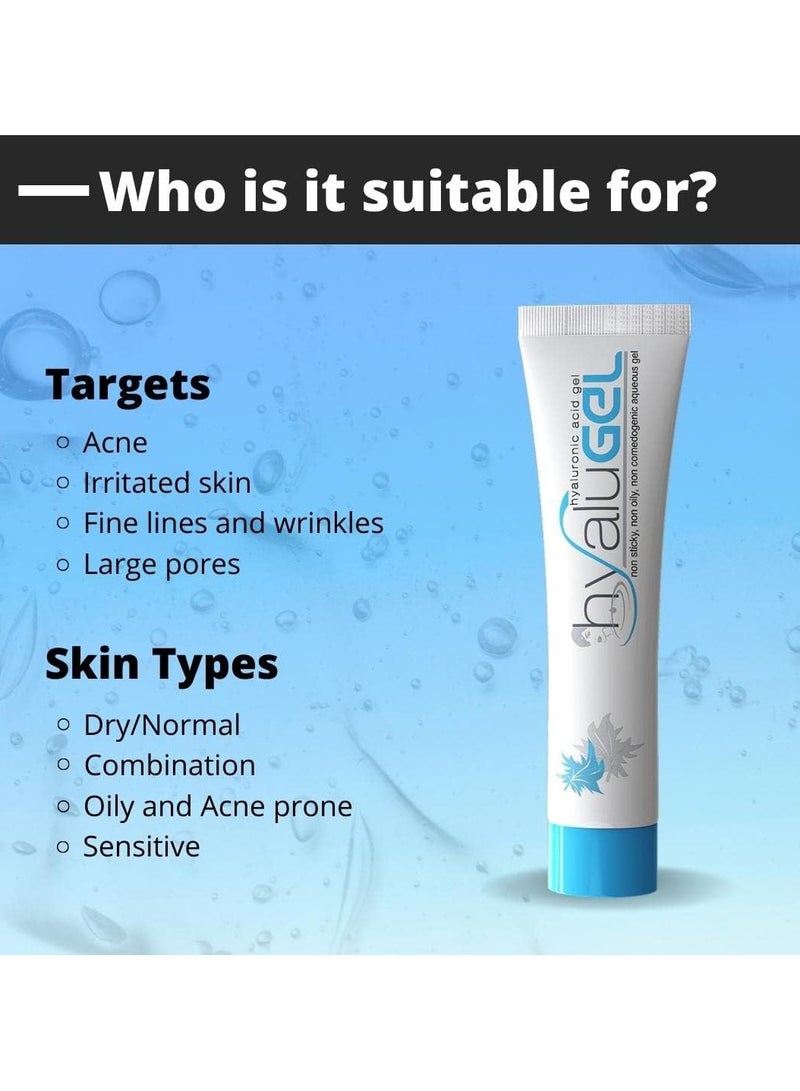 Hyalugel Moisturizing Hyaluronic Acid Gel 30g