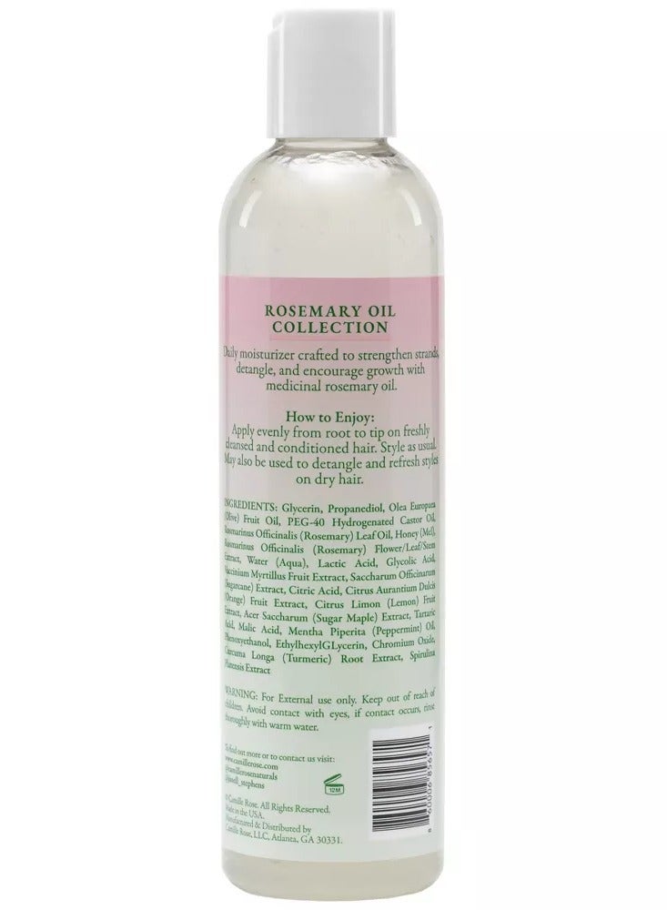 Camille Rose Rosemary Oil Hair Strengthening Leave in Conditioner (8 oz, 236 mL)