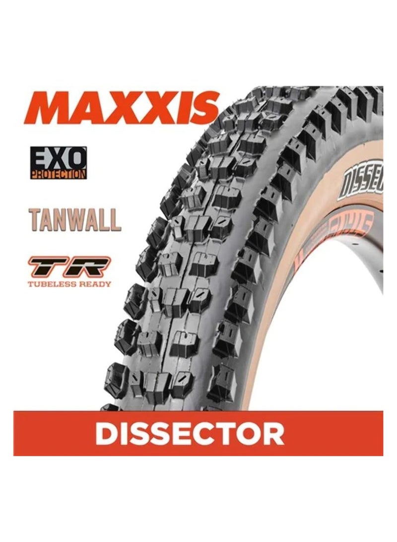 Maxxis Dissector 29x2.60 Exo/Tubeless ready/Tanwall-Pair front and back