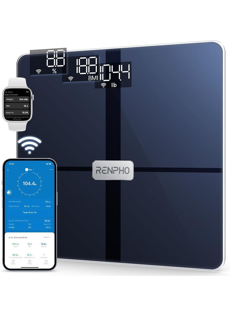 RENPHO Bluetooth Wi-Fi Premium Smart Digital Scale Elise Aspire - Black