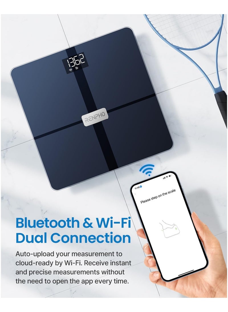 RENPHO Bluetooth Wi-Fi Premium Smart Digital Scale Elise Aspire - Black