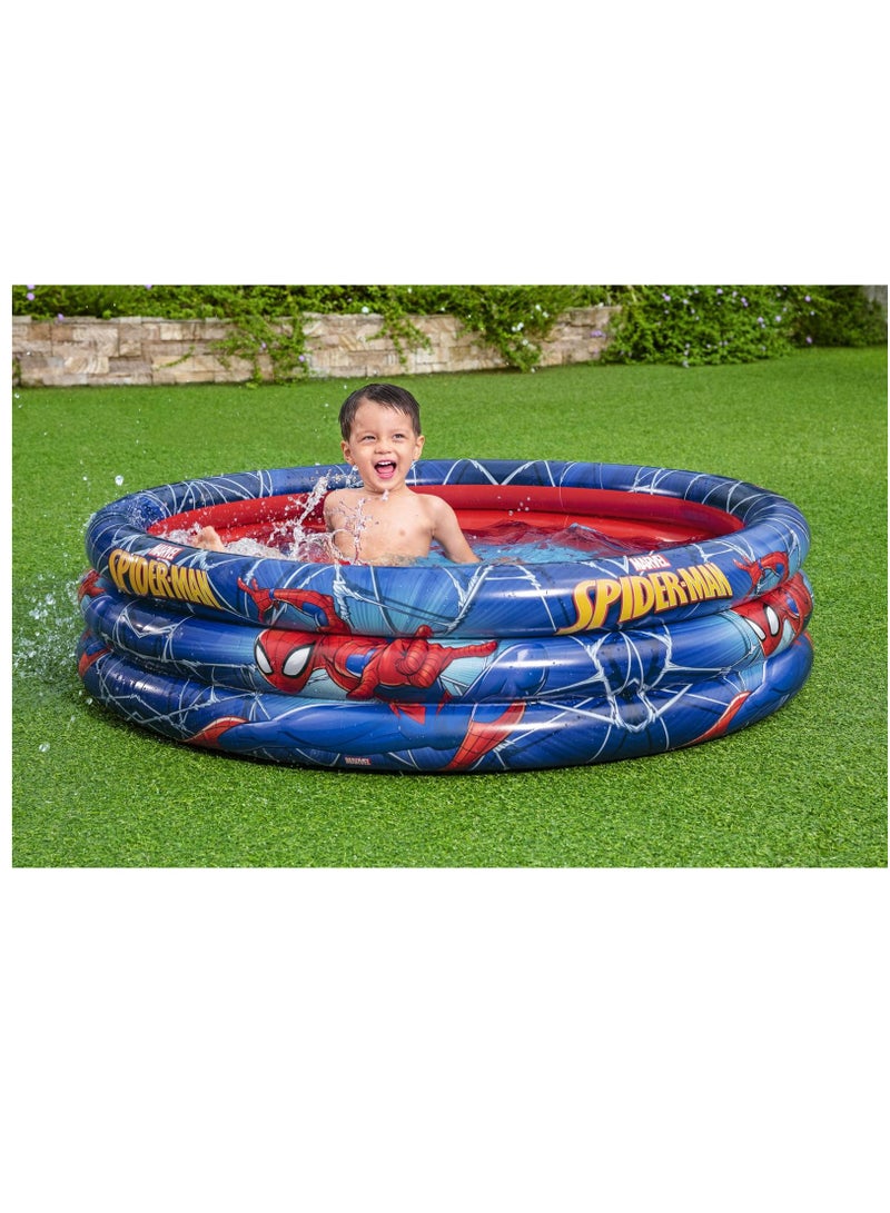 Spiderman Inflatable 3-Ring Pool 48x12 inch