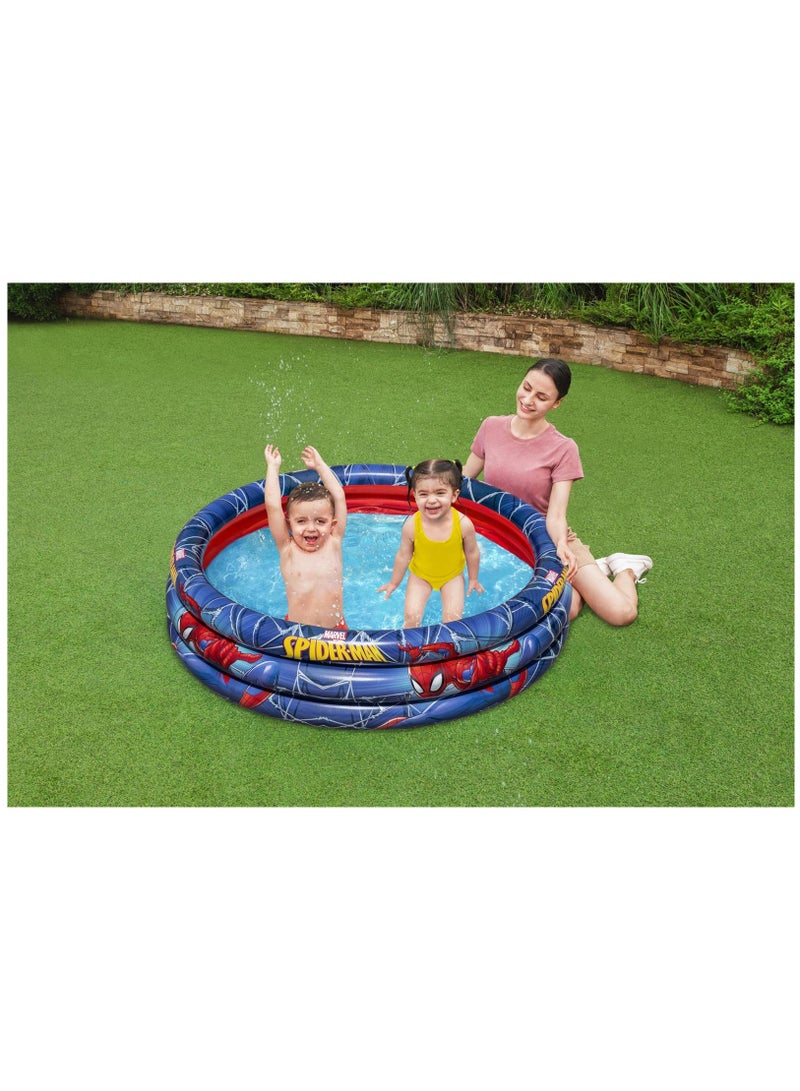 Spiderman Inflatable 3-Ring Pool 48x12 inch