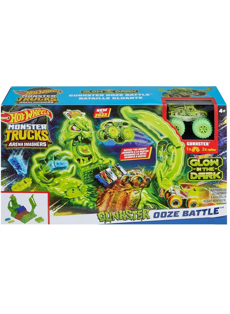 HotWheels Monster Trucks Arena Gunkster Ooze Battle