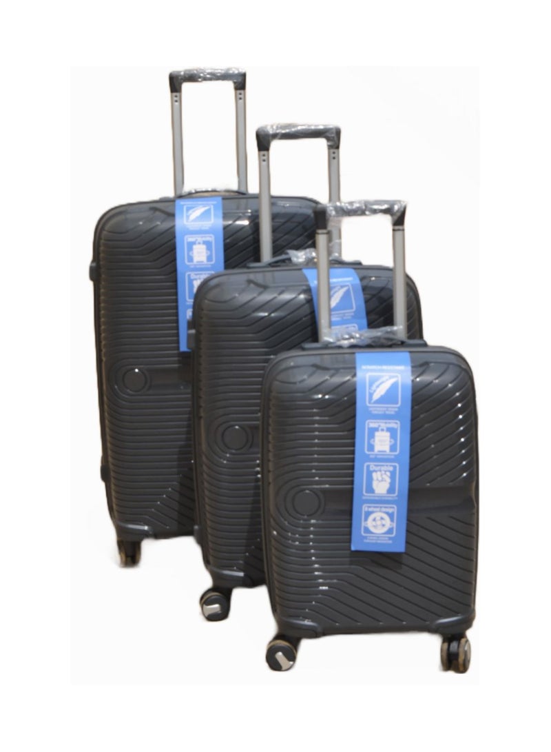 Universal Wheel Luggage Pp Material Export Wholesale Trolley Case Plastic Luggage Box