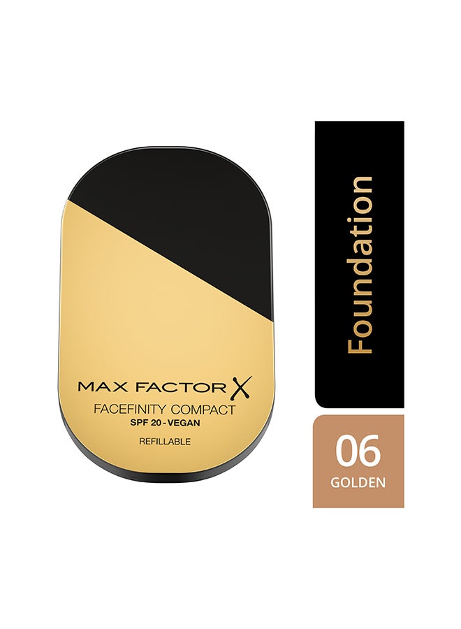 Facefinity Compact Foundation - 006 - Golden, 10g