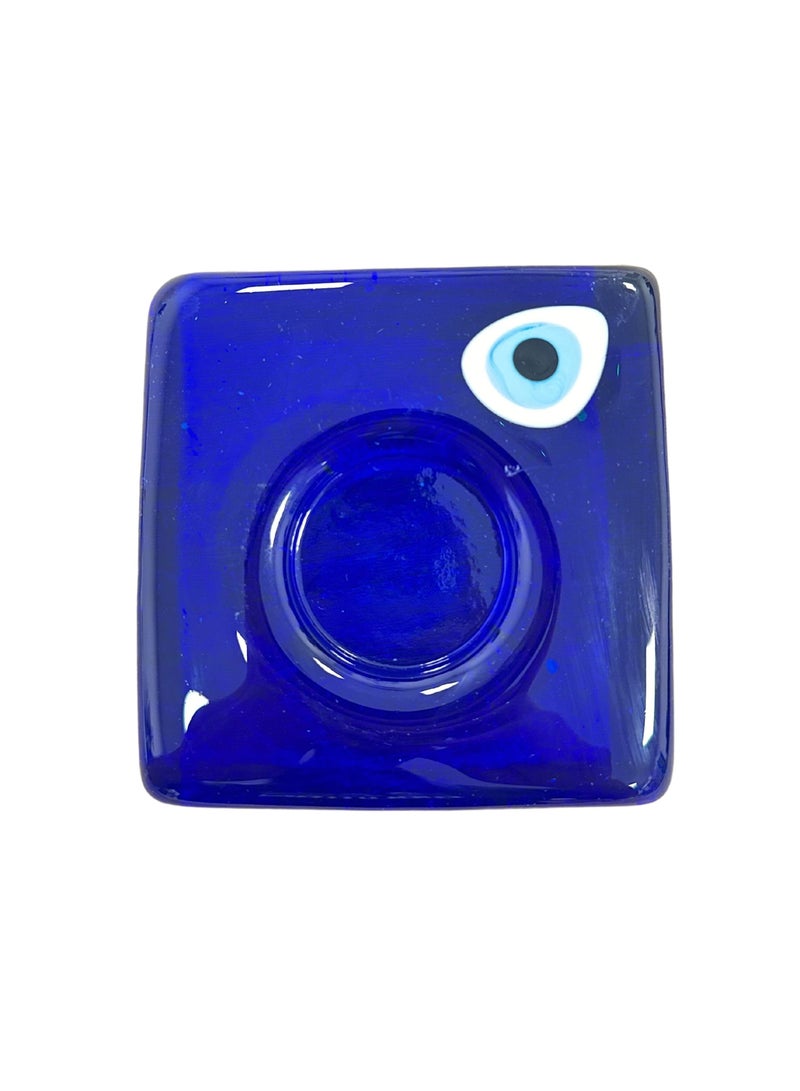 Buy Responsibly Blue Evil Eye Candlelight Holder, Original Turkish glass handmade, Perfect for Home Decor and Gifts