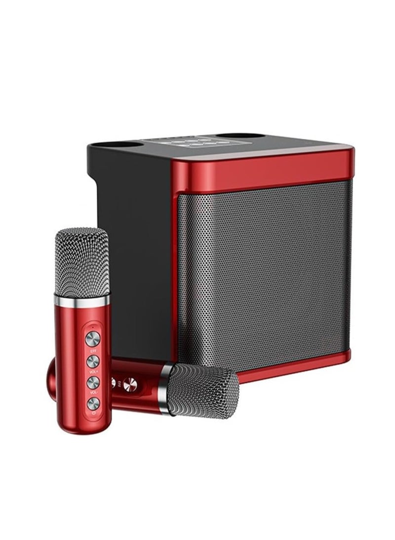 Bluetooth Karaoke Speaker Wireless Microphone Portable With 2 Mics For Kids & Adults Long Battery Life, Boom Sound For Indoor Outdoor Music Party