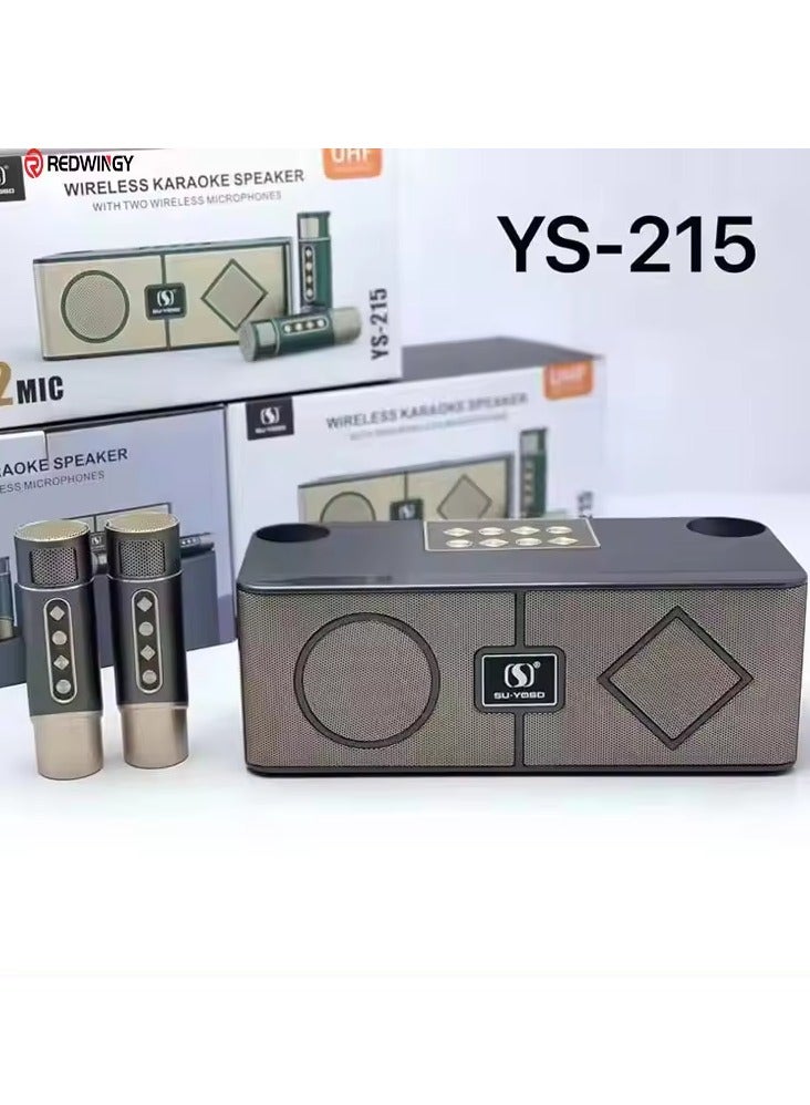 Karaoke Sound System Portable Karaoke Outdoor Rock Speakers Ys-215 Grey