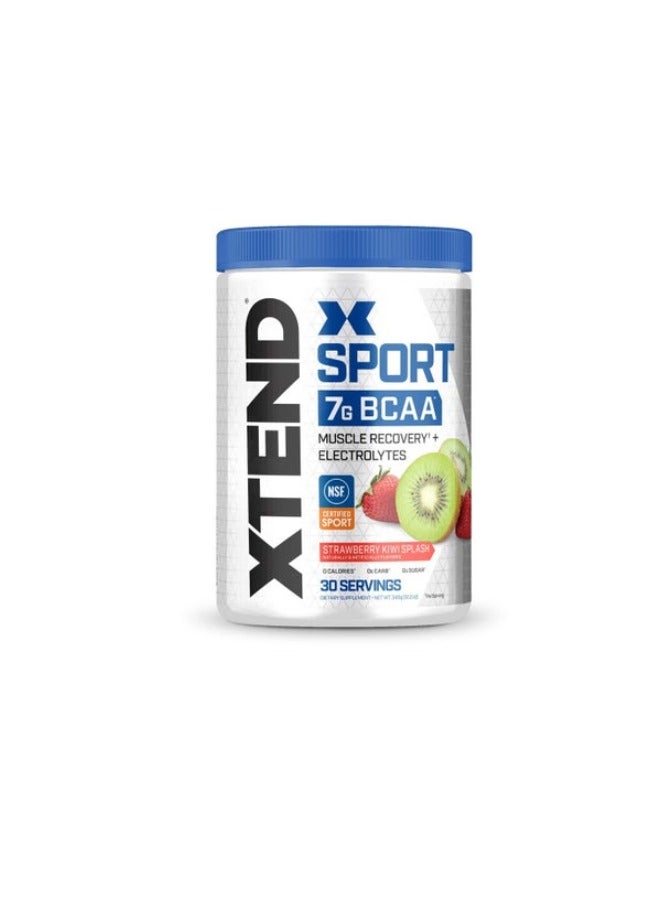 Xtend Sport 7G BCAA Muscle Recovery + Electrolytes Strawberry Kiwi Splash Flavor 30 Serving